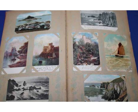 ALBUM OF VINTAGE POSTCARDS