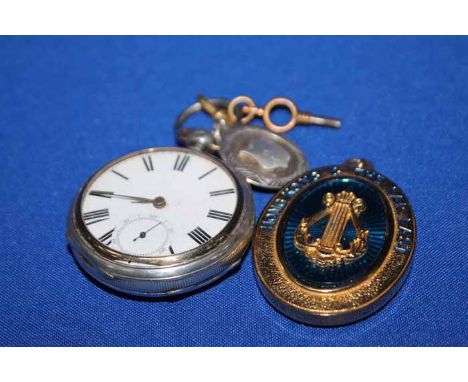 SILVER WALTHAM POCKET WATCHbearing Chester marks to case, the dial with Roman numerals and subsidiary seconds dial, with wind