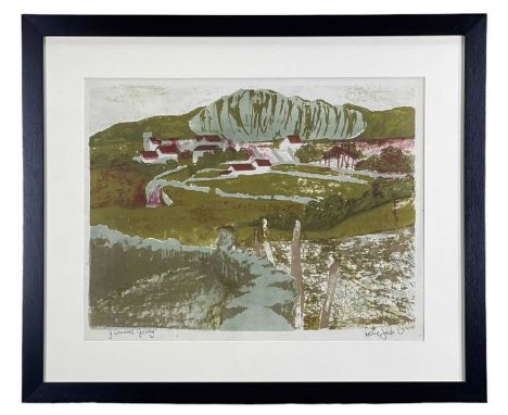 ‡ LESLIE JONES lithograph - entitled, 'Y Chwarel Gerrig', signed and dated '57, 35 x 47cmsProvenance: private collection Powy