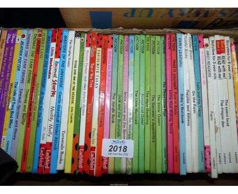 A quantity of Ladybird books including Thomas the Tank Engine, The Wind in The Willows, Winnie the Pooh etc.