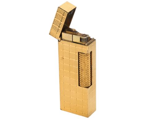 A mid-century Dunhill lighter, with original leather sleeve 