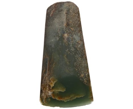 A Maori nephrite adze head, L10.5cm 