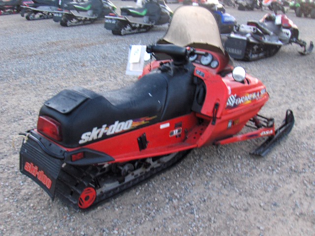 1997 SKI DOO 500 FORMULA DLX 124700247 snowmobile, hard to start, sold ...