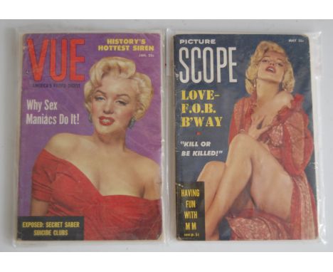 Marilyn Monroe interest - 1955 May issue of Picture Scope featuring Marilyn Monroe on front cover, rare misprint issue having