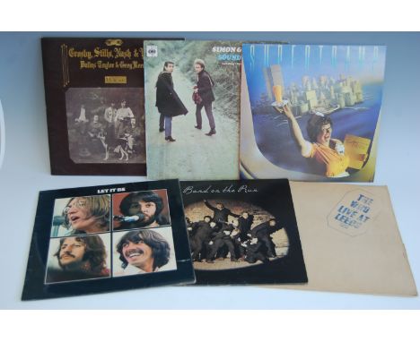 A quantity of various 1960s and later LP and 45 vinyl records, to include; The Beatles, Rolling Stones, Beach Boys etc (appro