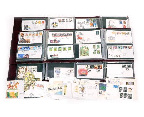 A large quantity of first day covers, to include mainly 1940s and later, to include roses, architecture, Royal family, Roald 