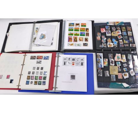 Philately. Five albums primarily GB, Isle of Man, and Channel Islands, together with one of various origin. 