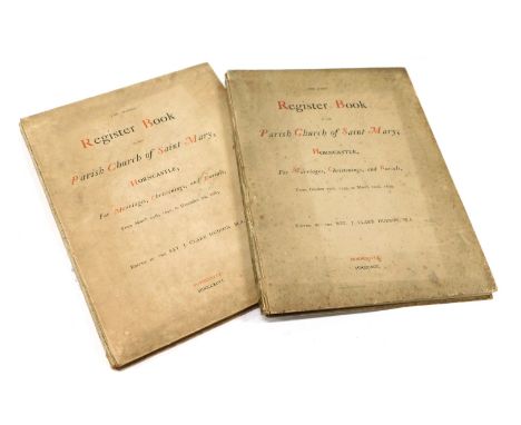 Clare Hudson (Rev. J.Ma.Ed). The First and Second Register Book of the Parish Church of St Mary, Horncastle, for Marriages, C