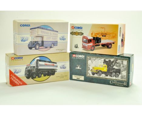 Corgi diecast group comprising Classics Series. Appear very good with boxes. Boxes have storage wear. &nbsp;Note: We are alwa