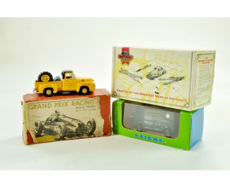 Scarce Grand Prix Racing Vintage Wooden Kit plus Matchbox Collectables Pickup and Eligor issue.  Note: We are always happy to