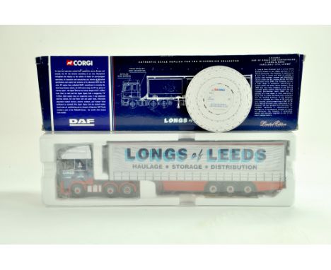 Corgi Diecast Truck issue comprising No. CC13202 DAF XF Curtainside in the livery of J long. Appears very good to excellent i