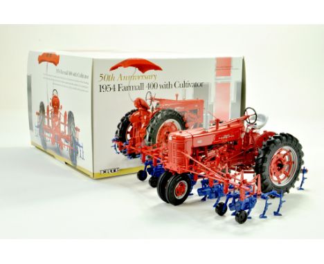 Ertl 1/16 Farm Issue comprising International Farmall 50th Anniversary 400 Tractor with cultivator. Outstanding Model appears