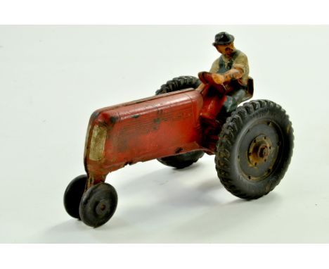 Auburn Rubber Vintage issue Graham Bradley Tractor with Driver Figure. Less Common issue is good, with expected age related w