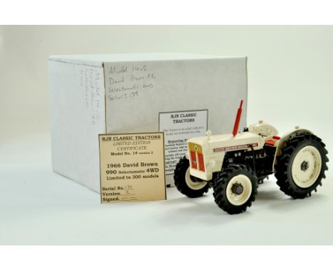 RJN Classic Tractors 1/16 Farm issue comprising Hand built David Brown 990 Selectamatic 4WD Tractor. Impressive model is limi
