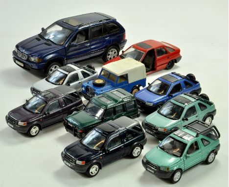 A group of mostly 1/32 Land Rover Diecast issues, Freelander and Discovery, plus others. Fair to very good. Note: We are alwa