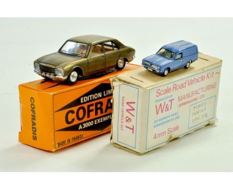 Solido Special Edition Peugeot 504, limited to 300 plus Scratch Built Morris Marina Van in 1/76. Generally good to very good 
