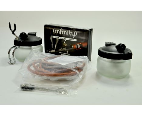 Infinity Quality Airbrush Set with Accessories. Unused.  Note: We are always happy to provide additional images for any lot l