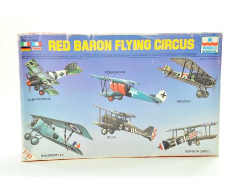 ESCI 1/72 Plastic Model Aircraft Kit comprising Red Baron Flying Circus, containing 6 Kits. Ex Trade Stock, verified complete
