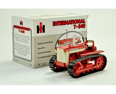 Ertl 1/16 Farm Issue comprising International T-340 Crawler Tractor.  Generally Excellent, albeit exhaust tip needs gluing wi