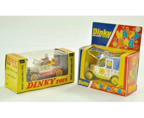 Dinky No. 485 Merry Christmas Ford plus No. 120 Happy Cab. Both appear very good to excellent in very good to excellent boxes