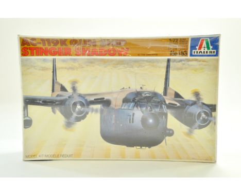 Italeri 1/72 Plastic Model Aircraft Kit comprising AC-119K Gun Ship - Stinger Shadow. Ex Trade Stock, verified complete. Note
