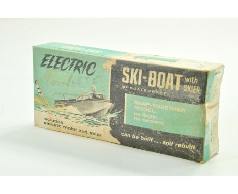 Scalecraft plastic model kit comprising Electric Ski Boat. Complete.  Note: We are always happy to provide additional images 