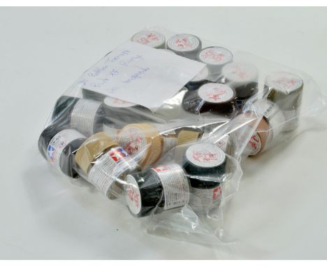 An assortment of high quality Tamiya unused model making - finishing - weathering paints. Various.  Note: We are always happy
