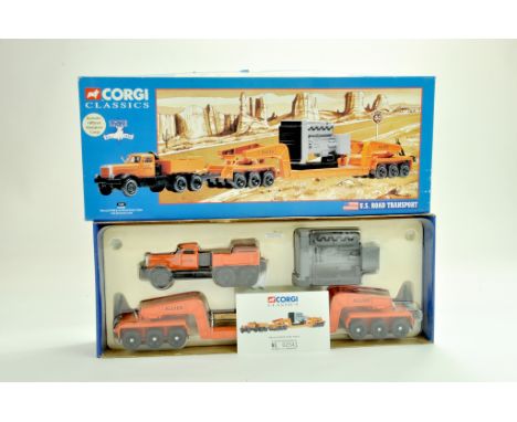 Corgi Diecast Commercial truck issue comprising No. 55301 Diamond T980 with Girder Trailer in the livery of Allied. Generally