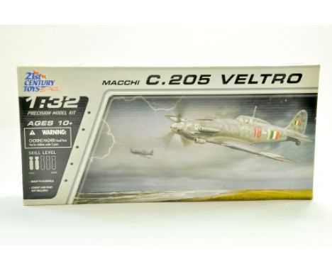 21st Century Toys I 1/32 Plastic Model Aircraft Kit comprising Macchi C.205 Veltro. Ex Trade Stock, verified complete. Note: 