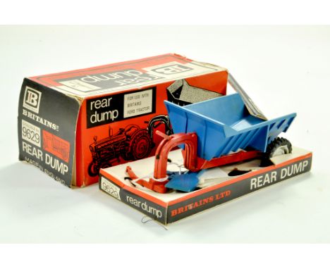 Britains 1/32 Farm issue comprising No. 9629 Dump Trailer. Appears good to very good, in fair box. &nbsp;Note: We are always 
