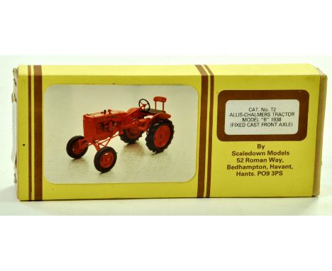 Scaledown Models Unbuilt 1/32 Farm Model Kit, comprising Allis Chalmers Model B Tractor. Complete. Note: We are always happy 