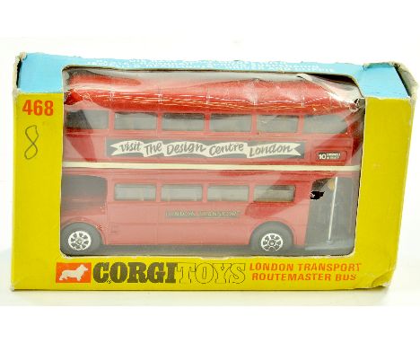 Corgi No. 468 London Transport Routemaster Bus in the livery of Visit the Design Centre, London. Very good to excellent in go