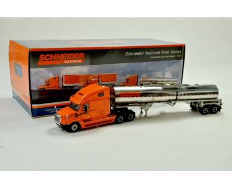 Sword Models 1/50 precision truck issue comprising Freightliner with Tanker Trailer in the livery of Schneider. Rare. Appears