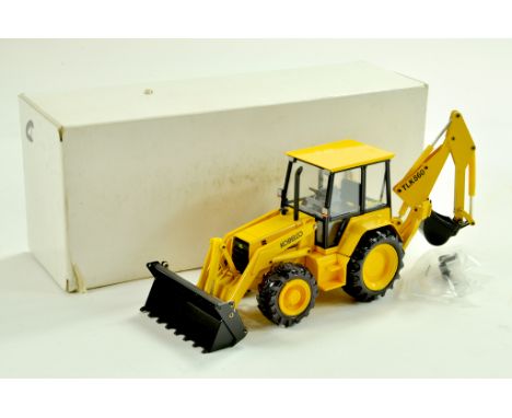 Conrad 1/35 Kobelco TLK860 Backhoe Loader. Fine example, hard to find and is excellent with very good (plain) original box.  