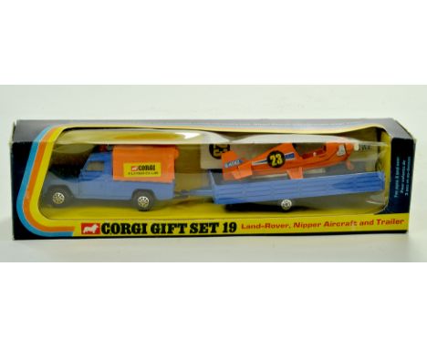 Corgi No. GS19 Land Rover, Nipper Aircraft and Trailer Set. Very Good to Excellent, little or no signs of wear in very good b