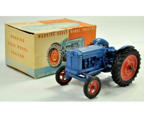Chad Valley Large Fordson Major Tractor, Mechanical Version. Looks to be a well preserved example, the Chad Valley Label bein