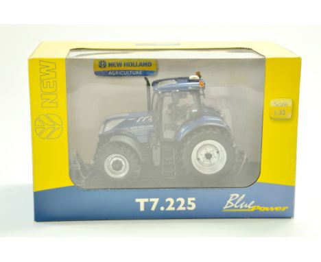 Universal Hobbies 1/32 Farm issue comprising New Holland T7.225 Blue Power Tractor. Excellent and secured in box. Note: We ar
