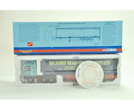 Corgi Diecast Truck issue comprising No. CC13408 ERF ECT Curtainside in the livery of Richard Read. Appears very good to exce