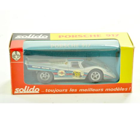 Solido 1/43 No. 186 Porsche 917. Excellent with box. Note: We are always happy to provide additional images for any lot liste