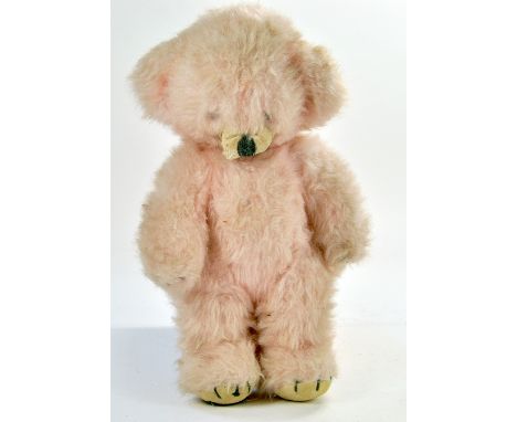 Merrythought (for Harrods) Pink Teddy Bear. Generally fair to good. Note: We are always happy to provide additional images fo