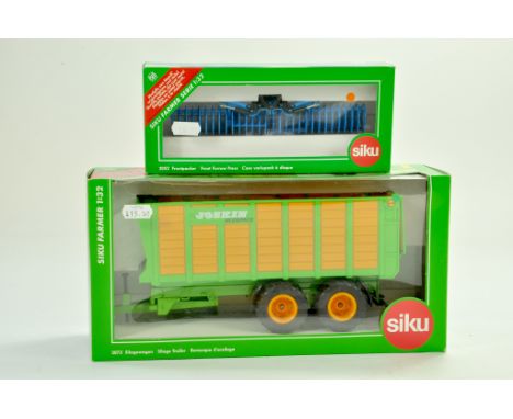 Siku 1/32 Farm issue comprising Joskin Silage Trailer plus Lemken Front Press. Excellent, never removed from box.  Note: We a