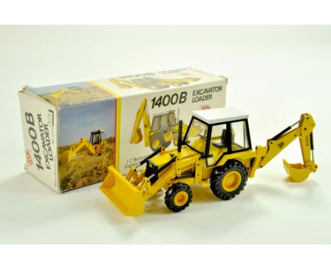 NZG 1/35 diecast issue comprising JCB 1400B Backhoe Loader. Generally excellent with good to very good box. &nbsp;Note: We ar