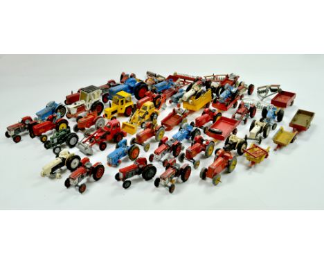 An impressive large group of agricultural diecast comprising Dinky, Corgi and Matchbox with some others. Ideal for repair or 