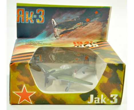 Unusual Russian Made Diecast WW2 JAK 3 Aircraft. Excellent in Box. Note: We are always happy to provide additional images for
