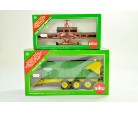 Siku 1/32 Farm issue comprising Cambridge Rolls plus Krampe Trailer. Excellent, never removed from box.  Note: We are always 