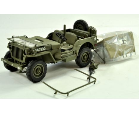 High Detail, Franklin Mint, US Army Jeep. Appears complete, comes with inner PS Packing box. Note: We are always happy to pro