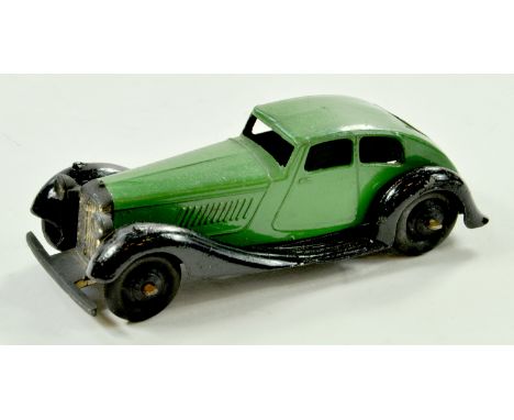Dinky No. 36d Rover. Issue has green body, black chassis and ridged hubs. Appears very good in general, some minor age wear, 