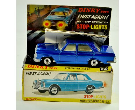 Dinky No. 160 Mercedes Benz 250 SE. Very good to excellent in very good box.  Note: We are always happy to provide additional