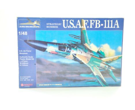 Zhengdefu (Academy) 1/48 Plastic Model Aircraft Kit comprising USAF AFFB-111A. Ex Trade Stock, verified complete. Note: We ar