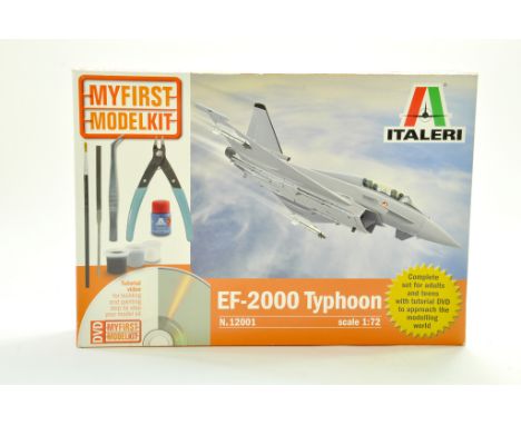 Italeri 1/72 Plastic Model Aircraft Kit comprising Eurofighter Typhoon with Accessories. Ex Trade Stock, verified complete. N